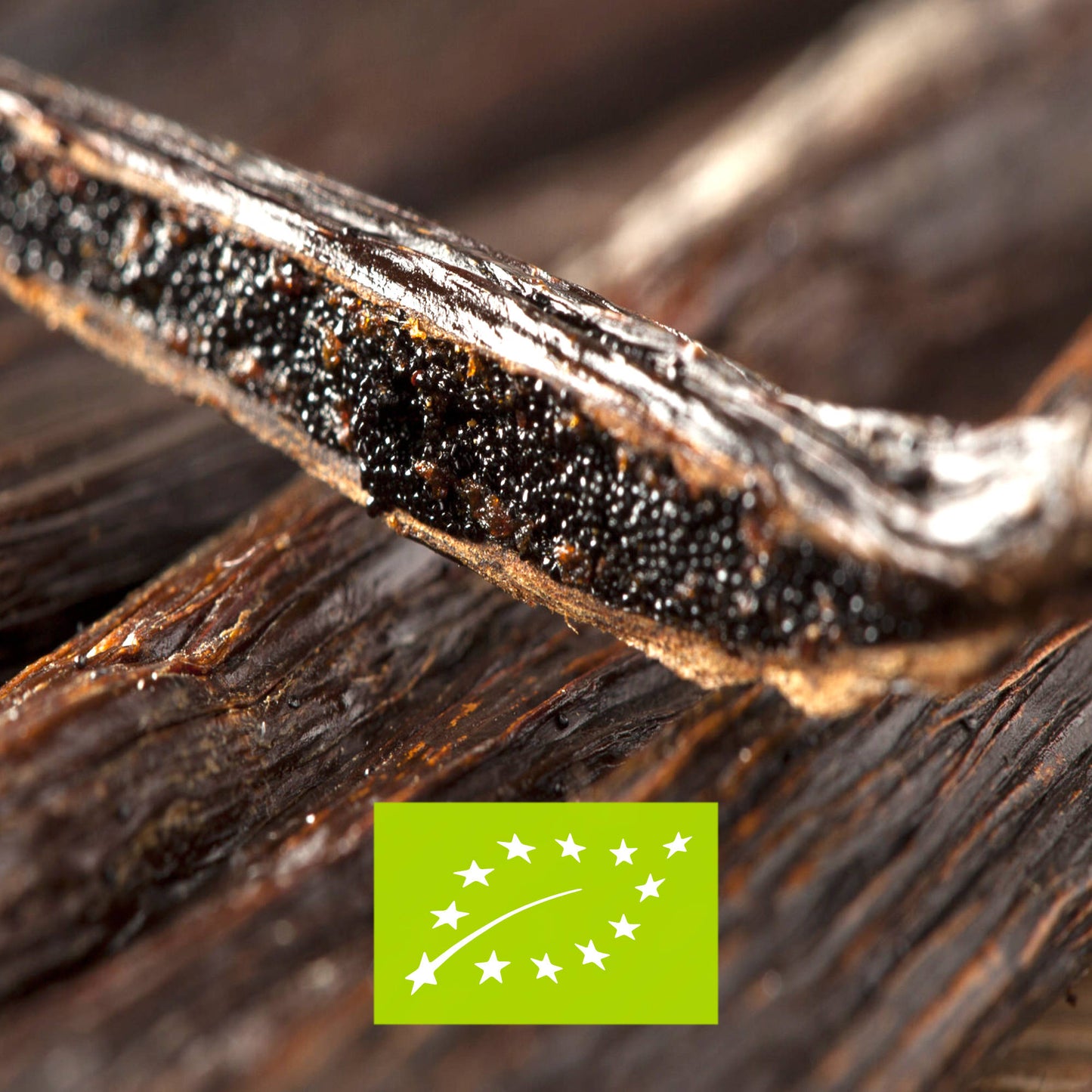 Organic bourbon vanilla pods