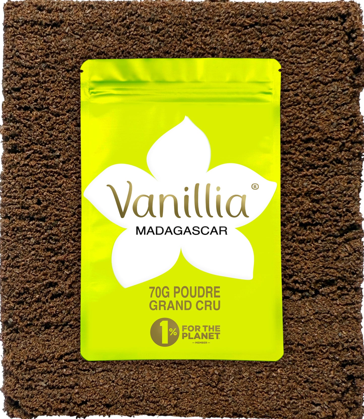 Vanille en poudre Bourbon BIO de Madagascar Vanillia, 100% pure et naturelle