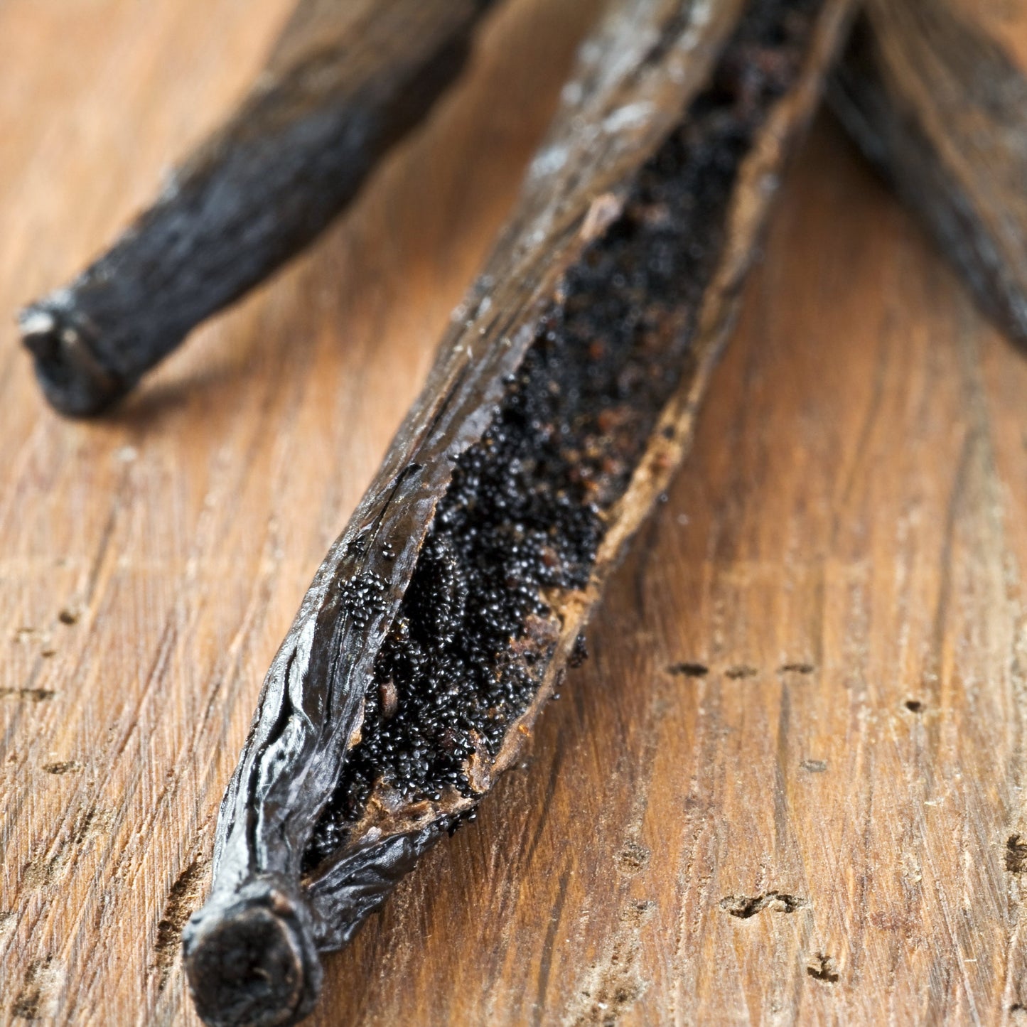 Organic bourbon vanilla pods